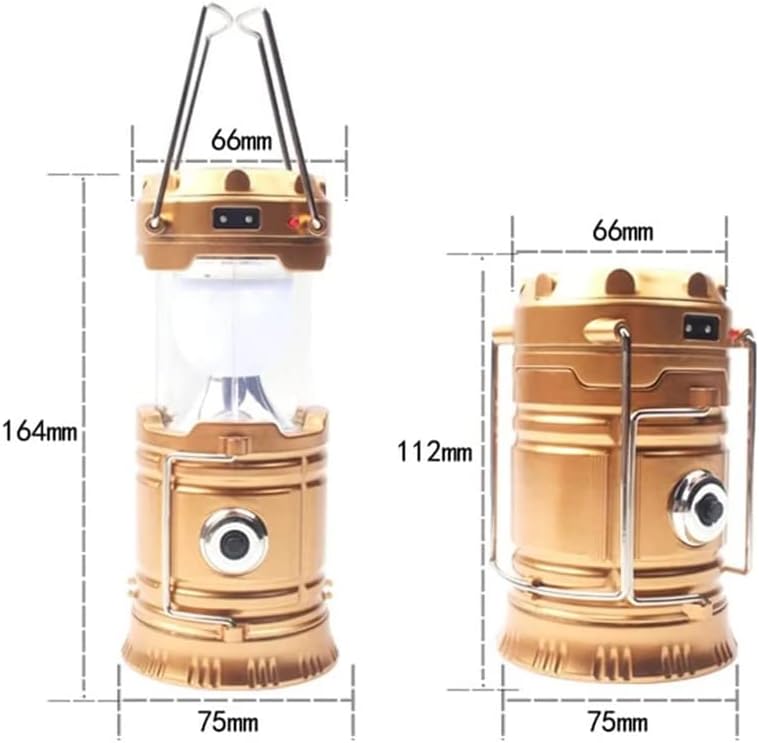 مصباح تخييم 2 في 1 قابل للطي يعمل بالطاقة الشمسية YD-3589 - Lampe de Camping 2IN1 Rechargeable Solaire Pliable YD-3589