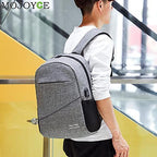 حقيبة ظهر لابتوب عصرية بمنفذ USB للشحن - نايلون عالي الجودة - Sac à dos USB Moderne pour Ordinateur Portable - Nylon Qualité