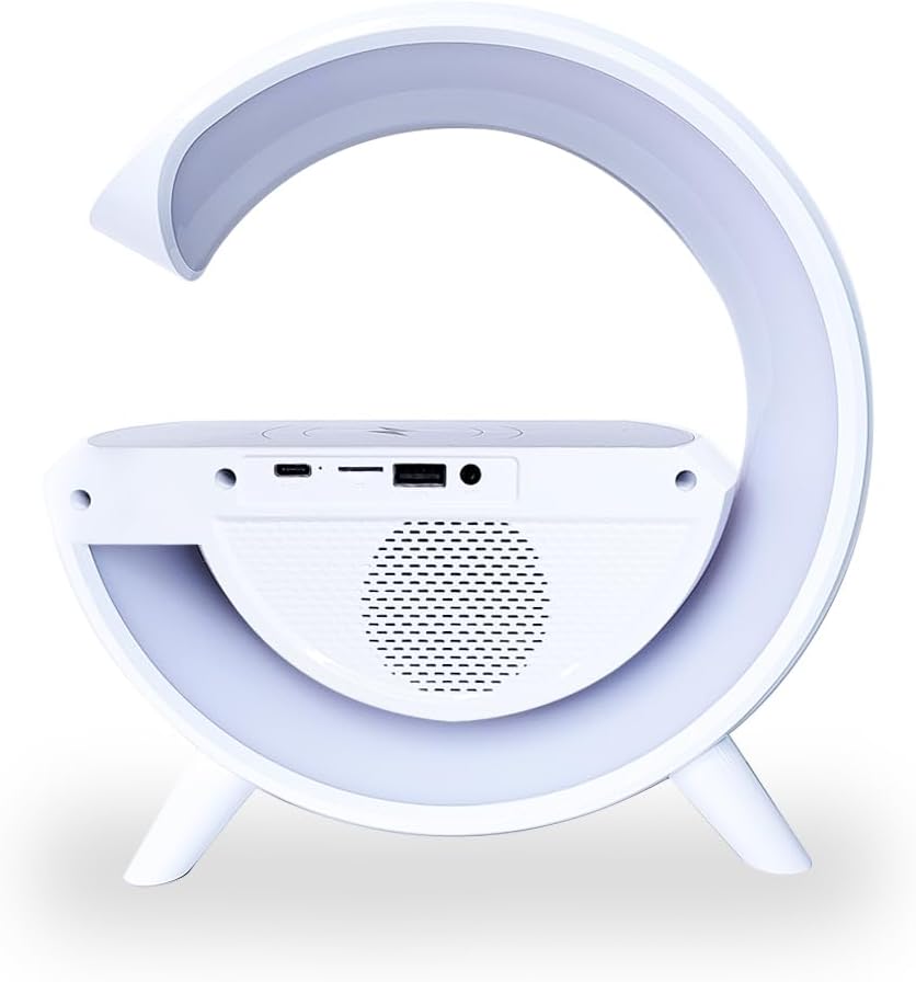 Réveil et Haut-parleur Bluetooth RGB intelligente type Big G Wireless Charger V3 - BT-3401
