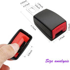 مُطيل حزام أمان سيارة (2 قطعة) مضاد للصفير - 2Pcs Rallonge de Ceinture de Sécurité Voiture Anti-Bip