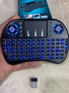 لوحة مفاتيح لاسلكية مع لوحة لمس، إضاءة خلفية ثلاثية الألوان، تحكم USB متعدد الوسائط - Clavier Sans Fil avec Pavé Tactile, Rétroéclairage Tricolore, Contrôle Multimédia USB