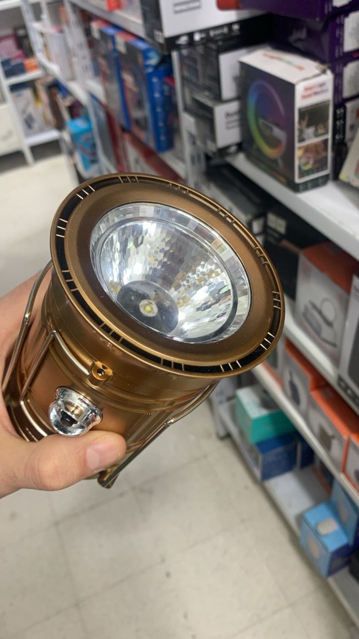 مصباح تخييم 2 في 1 قابل للطي يعمل بالطاقة الشمسية YD-3589 - Lampe de Camping 2IN1 Rechargeable Solaire Pliable YD-3589