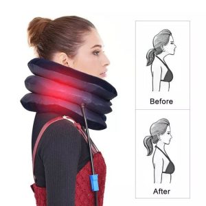 وسادة رقبة هوائية قابلة للنفخ 3 مستويات - Coussin Cervical Gonflable a 3 niveaux