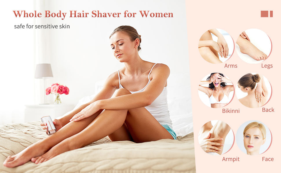 جهاز حلاقة كهربائي للوجه Flawless Face Duo بضوء LED لإزالة الشعر الفوري - Flawless Face Duo Appareil de rasage électrique avec lumière LED pour épilation instantanée