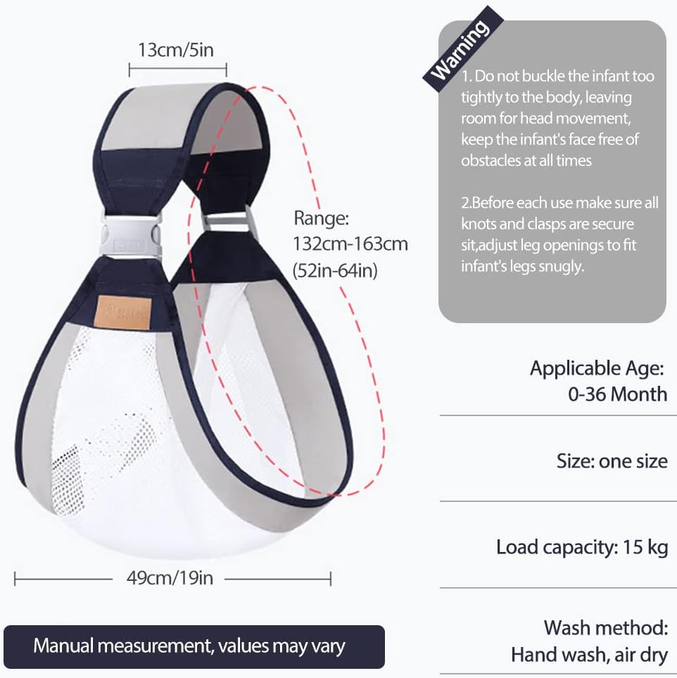حامل أطفال شبكي مريح 0-36 شهر - Porte-bébé Ergonomique en Maille Respirante 0-36M