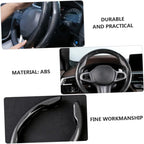 2 Pcs Housse de Volant Voiture antidérapant Noir carbon