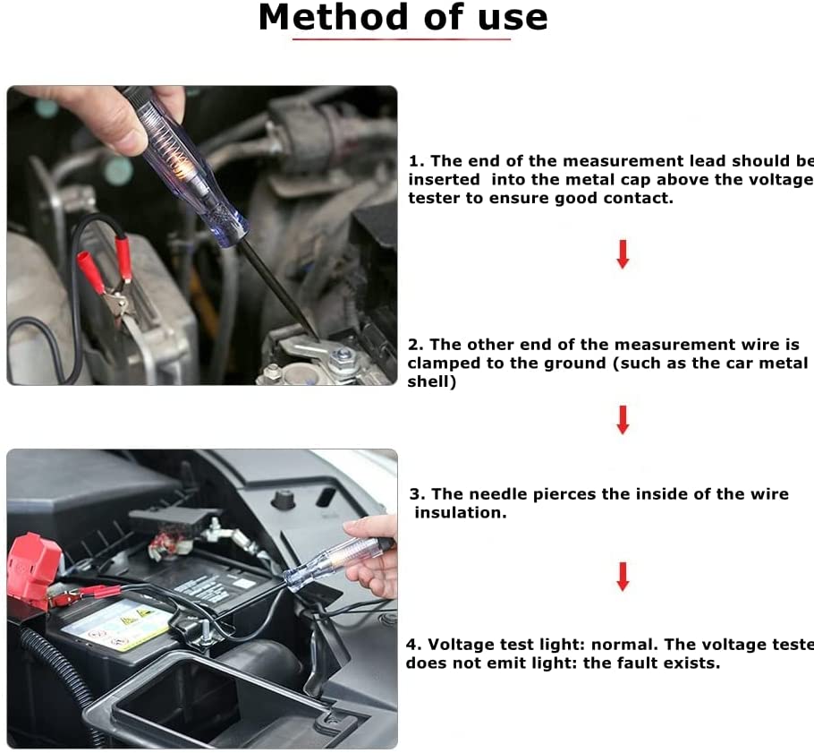جهاز فحص دوائر كهربائية للسيارات DC 6V-24V - Testeur Universel de Circuit Automobile DC 6V-24V