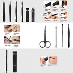 طقم قصافة أظافر احترافي 12 قطعة ستانلس ستيل - Kit Coupe-Ongles Professionnel 12 pcs en Acier Inoxydable