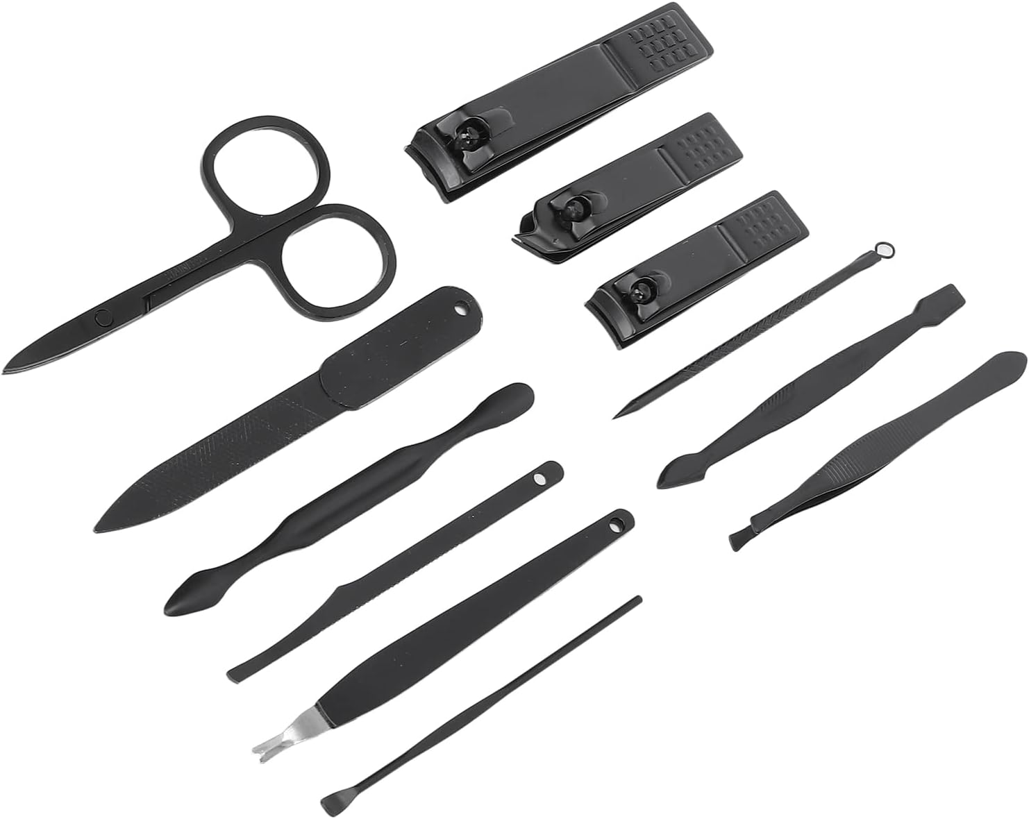 طقم قصافة أظافر احترافي 12 قطعة ستانلس ستيل - Kit Coupe-Ongles Professionnel 12 pcs en Acier Inoxydable