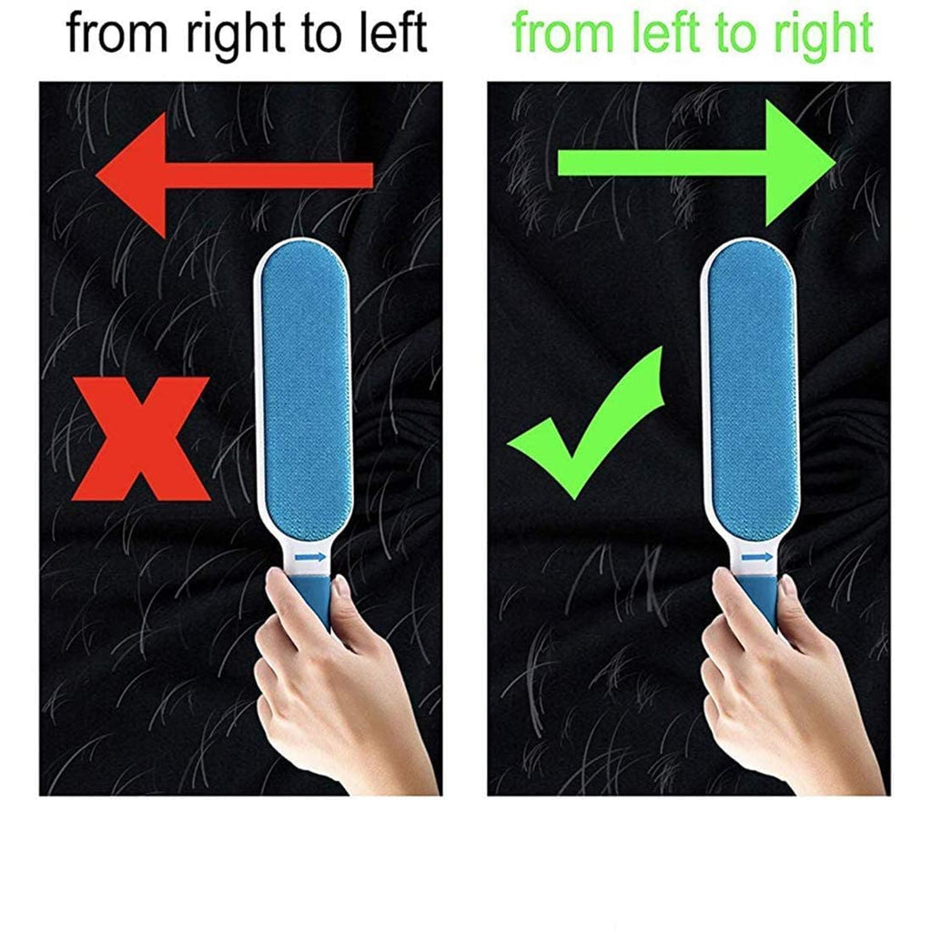 Brosse double face pour enlever les poils d’animaux, la poussière et les peluches, vêtements, meubles, canapé, tapis – فرشاة لإزالة شعر الحيوانات الأليفة والغبار والوبر