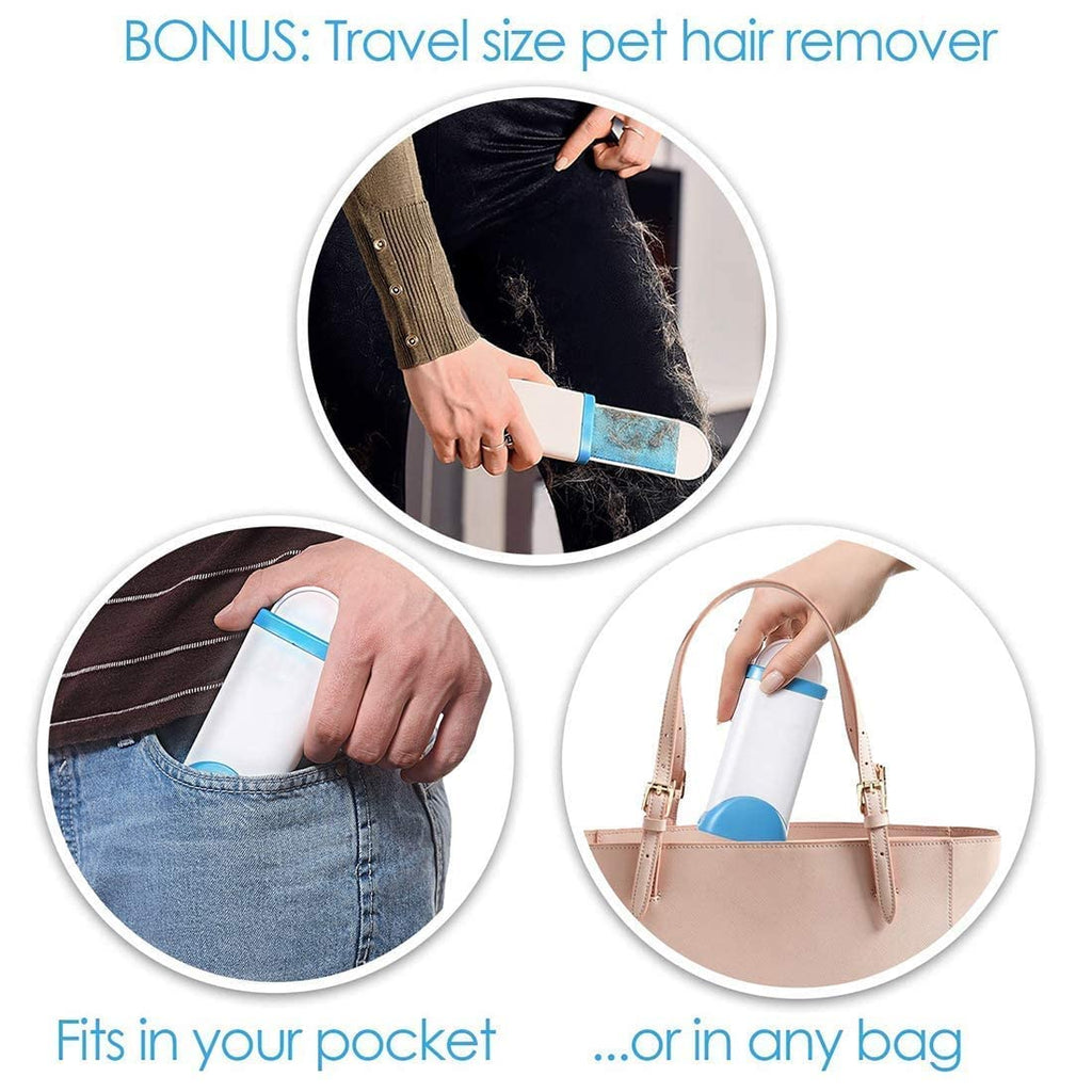 Brosse double face pour enlever les poils d’animaux, la poussière et les peluches, vêtements, meubles, canapé, tapis – فرشاة لإزالة شعر الحيوانات الأليفة والغبار والوبر