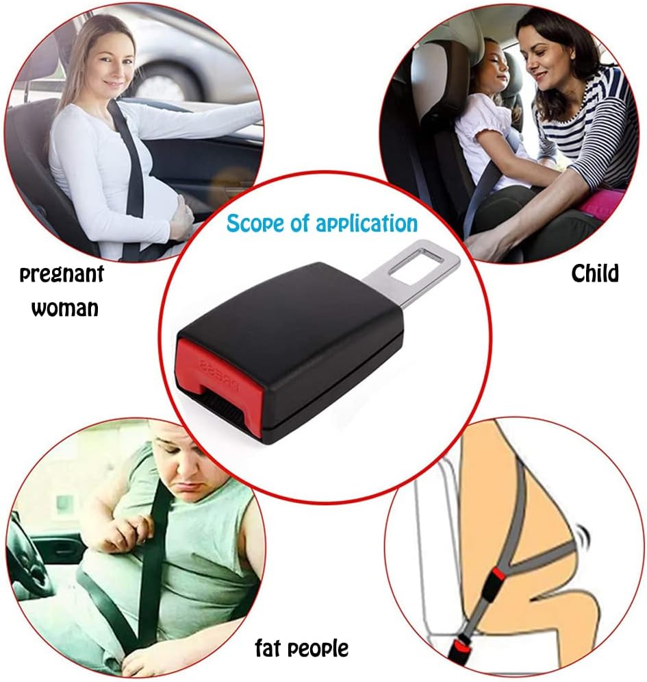 مُطيل حزام أمان سيارة (2 قطعة) مضاد للصفير - 2Pcs Rallonge de Ceinture de Sécurité Voiture Anti-Bip