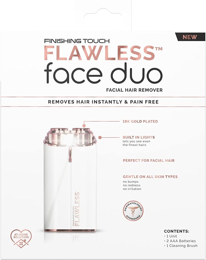 ماكينة حلاقة كهربائية للوجه بدون ألم مع ضوء LED - Rasoir Électrique Visage Indolore avec Lumière LED