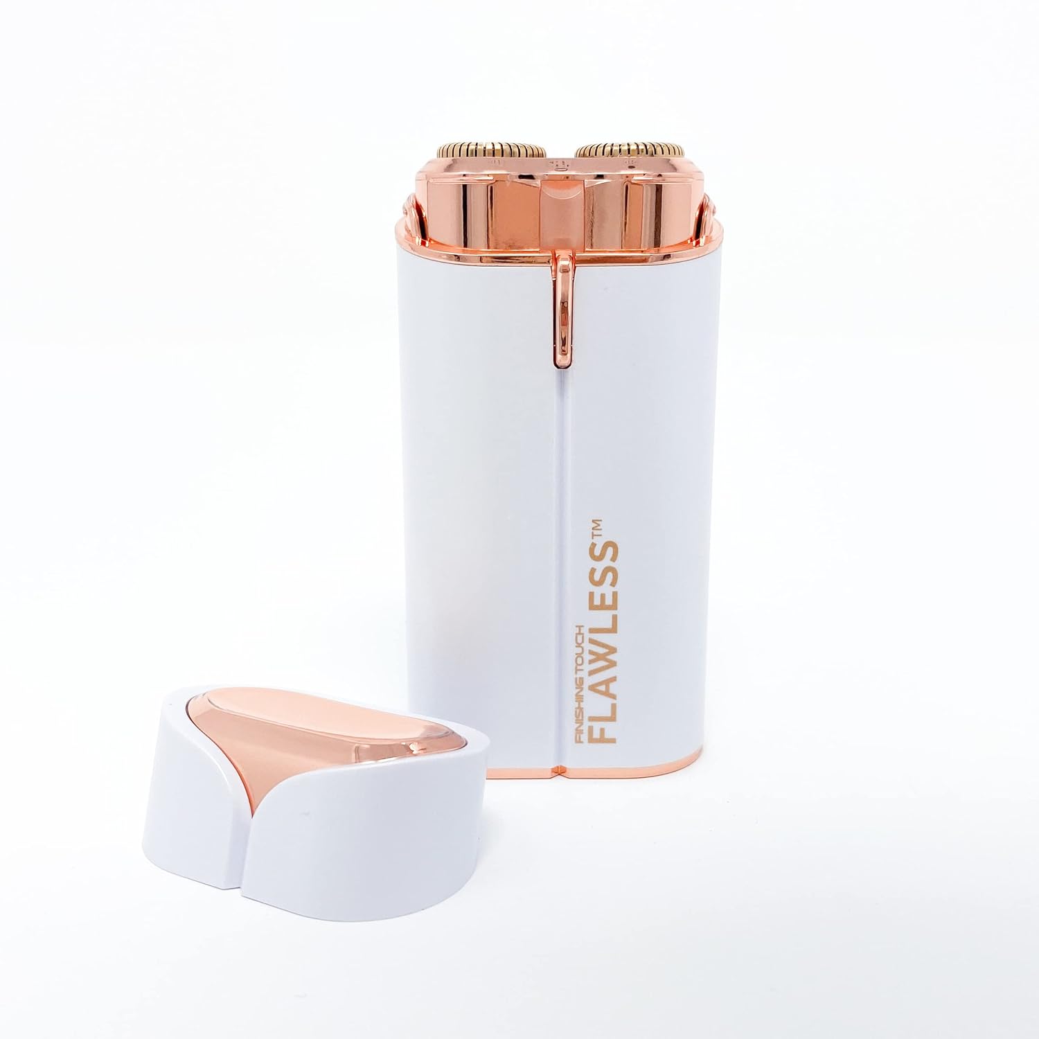 جهاز حلاقة كهربائي للوجه Flawless Face Duo بضوء LED لإزالة الشعر الفوري - Flawless Face Duo Appareil de rasage électrique avec lumière LED pour épilation instantanée