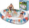 مسبح بيضاوي قابل للنفخ Bestway 54066 - Piscine Gonflable Ovale Familiale Bestway 54066
