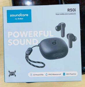 Anker Soundcore écouteur sans fil R50i avec Big Bass Bluetooth 5.3 étanche IPX5