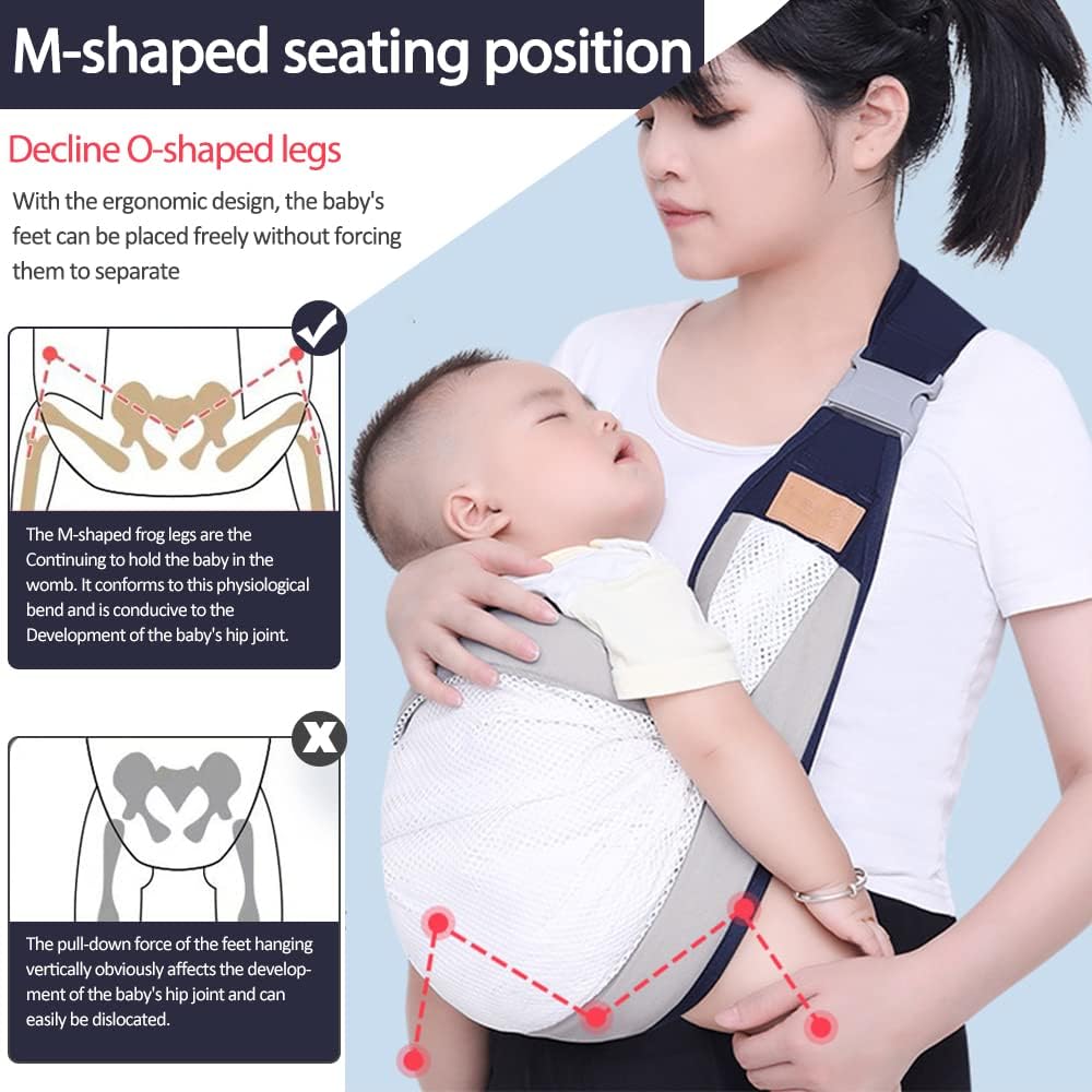 حامل أطفال شبكي مريح 0-36 شهر - Porte-bébé Ergonomique en Maille Respirante 0-36M