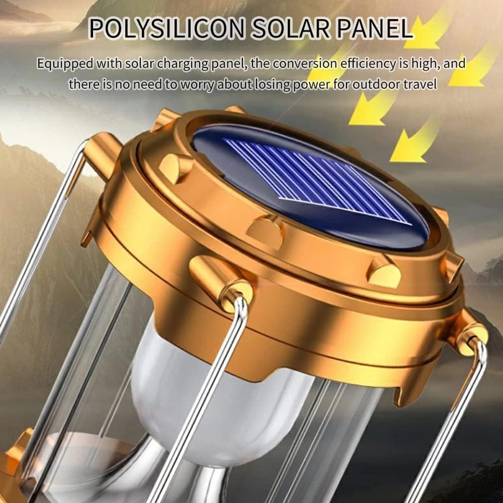 مصباح تخييم 2 في 1 قابل للطي يعمل بالطاقة الشمسية YD-3589 - Lampe de Camping 2IN1 Rechargeable Solaire Pliable YD-3589