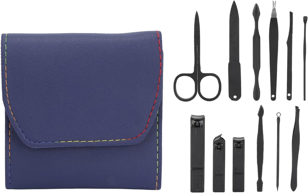 طقم قصافة أظافر احترافي 12 قطعة ستانلس ستيل - Kit Coupe-Ongles Professionnel 12 pcs en Acier Inoxydable