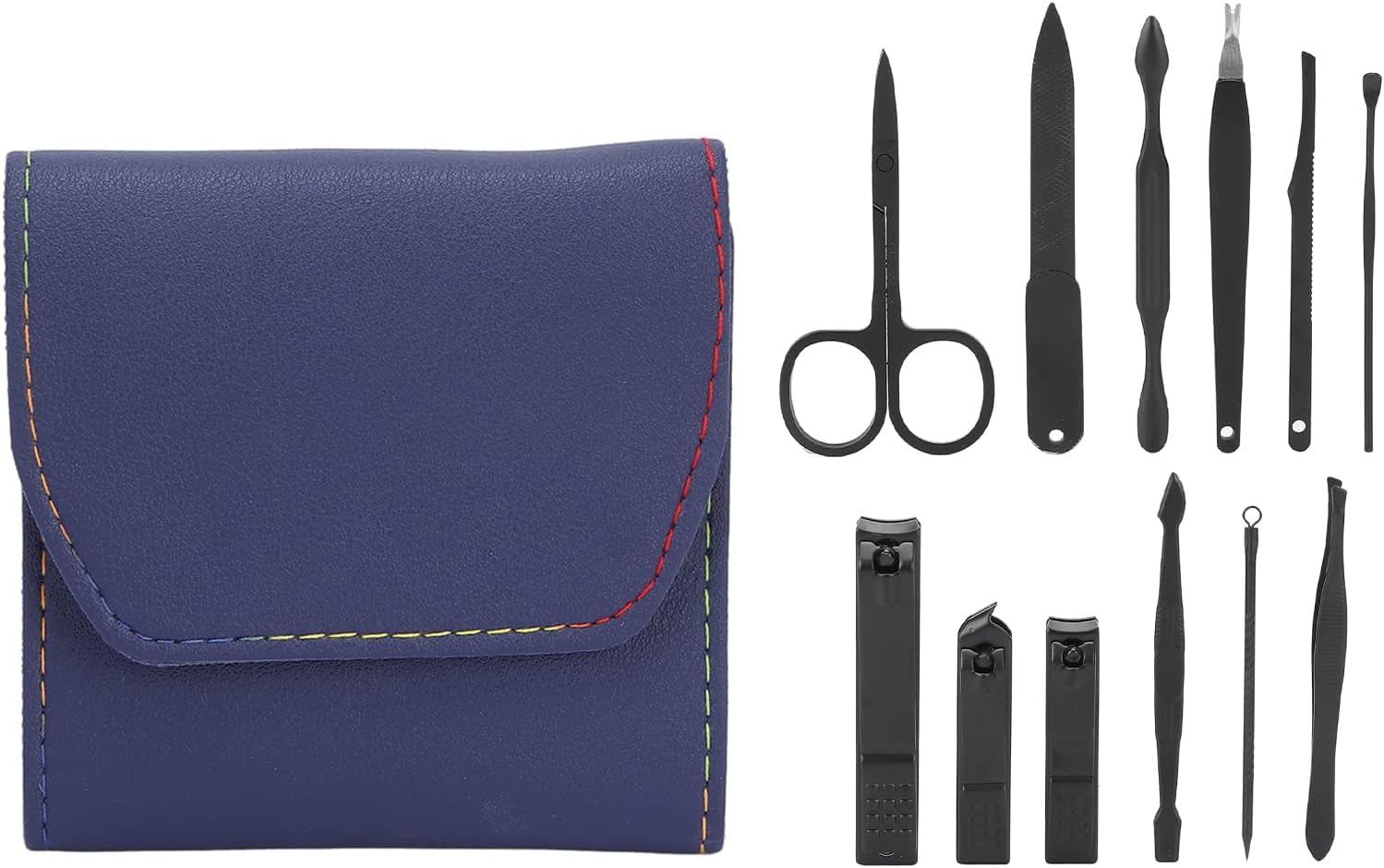 طقم قصافة أظافر احترافي 12 قطعة ستانلس ستيل - Kit Coupe-Ongles Professionnel 12 pcs en Acier Inoxydable