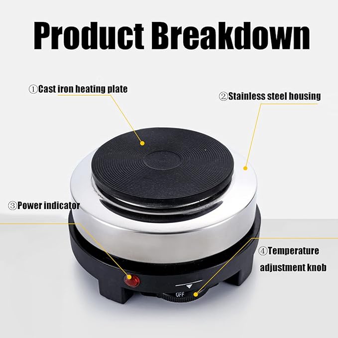 Mini Plaque Chauffante Électrique 500w - موقد كهربائي صغير محمول 500 واط