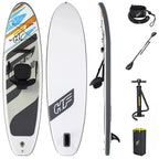 لوح تجديف قابل للنفخ Hydro-Force White Cap Bestway 65342 مع مضخة وحقيبة ظهر - Paddle Gonflable Hydro-Force White Cap Bestway 65342 avec Pompe et Sac à Dos