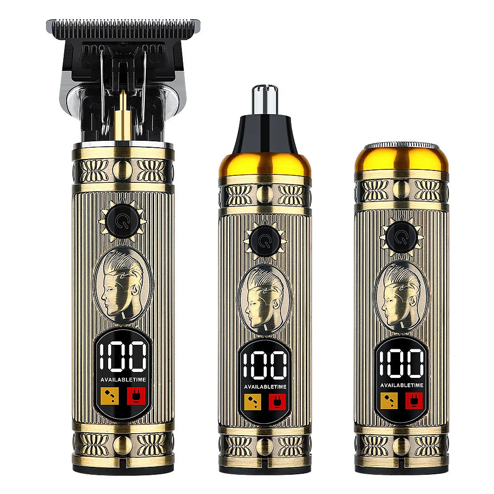 ماكينة حلاقة احترافية 3 في 1 مقاومة للماء USB - Rasoir Professionnel Multifonction 3-en-1 Étanche USB
