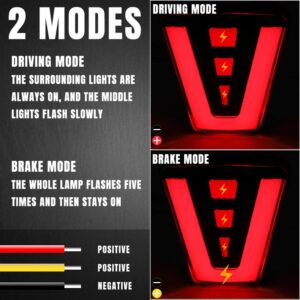 مصباح فرامل خلفي رياضي عالمي F1 للسيارات والدراجات النارية - فلاش تحذير - Feu Stop Arrière Universel Sportif F1 pour Auto SUV Moto - Flash Avertisseur