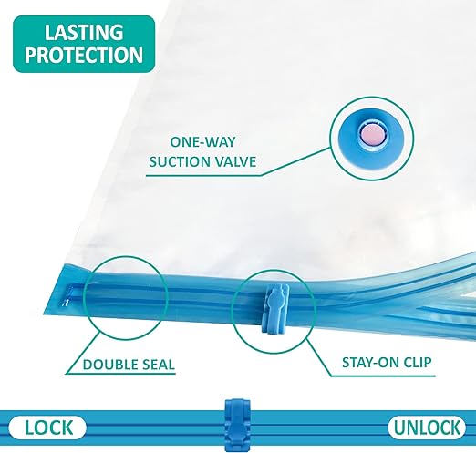 كيس ضغط هوائي للتخزين 80x110 سم - Sac Compression Sous Vide 80x110 cm