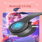 سماعات بلوتوث أذن قطة P47M لاسلكية LED مضيئة - Casque Bluetooth Sans Fil P47M Oreilles de Chat LED Lumineuses