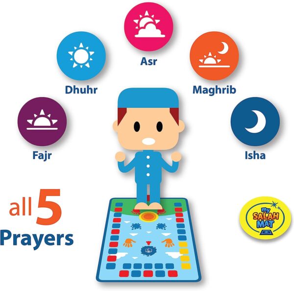 سجادة صلاة تعليمية للأطفال My Salah Mat - Tapis de Prière Éducatif My Salah Mat pour Enfants