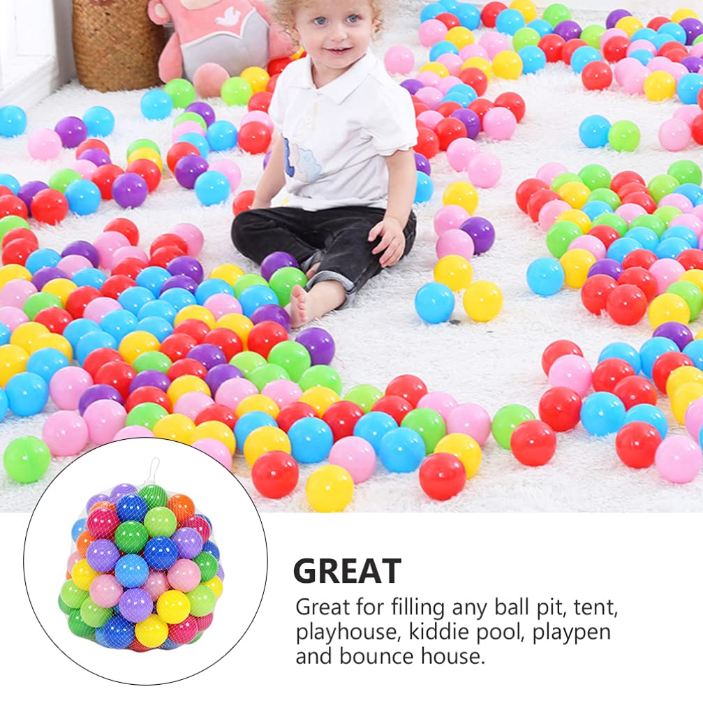 50 كرة لعب ملونة للأطفال 7.5 سم مع حقيبة حمل - Sac de 50 Balles de Jeu Multicolores pour Enfants 7.5cm avec Sac de Transport
