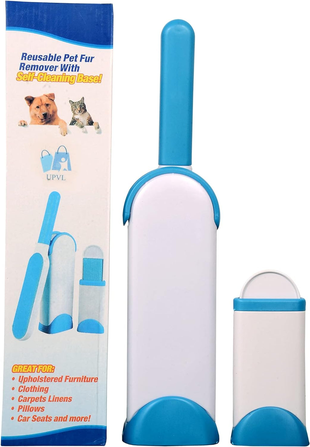 Brosse double face pour enlever les poils d’animaux, la poussière et les peluches, vêtements, meubles, canapé, tapis – فرشاة لإزالة شعر الحيوانات الأليفة والغبار والوبر