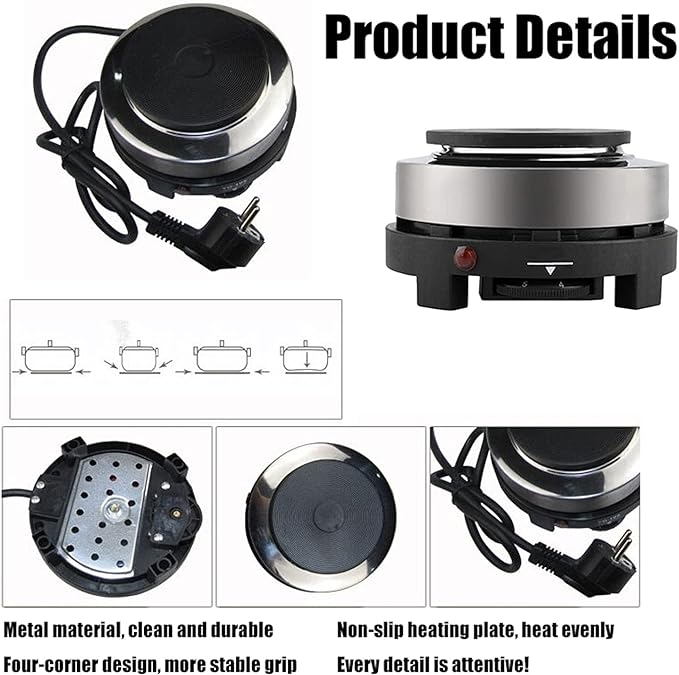 Mini Plaque Chauffante Électrique 500w - موقد كهربائي صغير محمول 500 واط