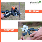 مقص تطعيم أشجار احترافي بشفرتين | فولاذ كربوني - Ciseau de Greffage Professionnel Quickdz Shop | Lames Acier Carbone