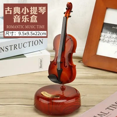 كمان صغير صندوق موسيقى ديكور - Mini Violon Boîte à Musique Décorative Rétro