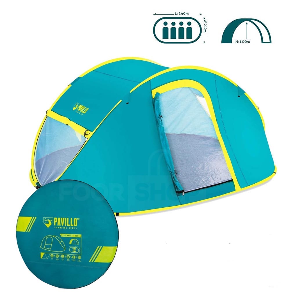 خيمة تخييم فورية لشخصين بافيلو بيست واي 68086 - 235x145x100 سم - Tente de Randonnée Pop-up 2 Personnes Pavillo Bestway 68086 - 235x145x100 cm