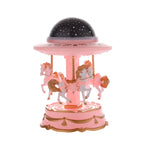 صندوق موسيقى دوار مع جهاز عرض نجوم - Quickdz Shop - Boîte à Musique Carrousel Lumineuse avec Projecteur Étoiles - Quickdz Shop