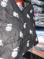 حقيبة يد نسائية من التويد بنقشة زهور | Quickdz Shop - Sac à main femme en tweed motif floral | Quickdz Shop