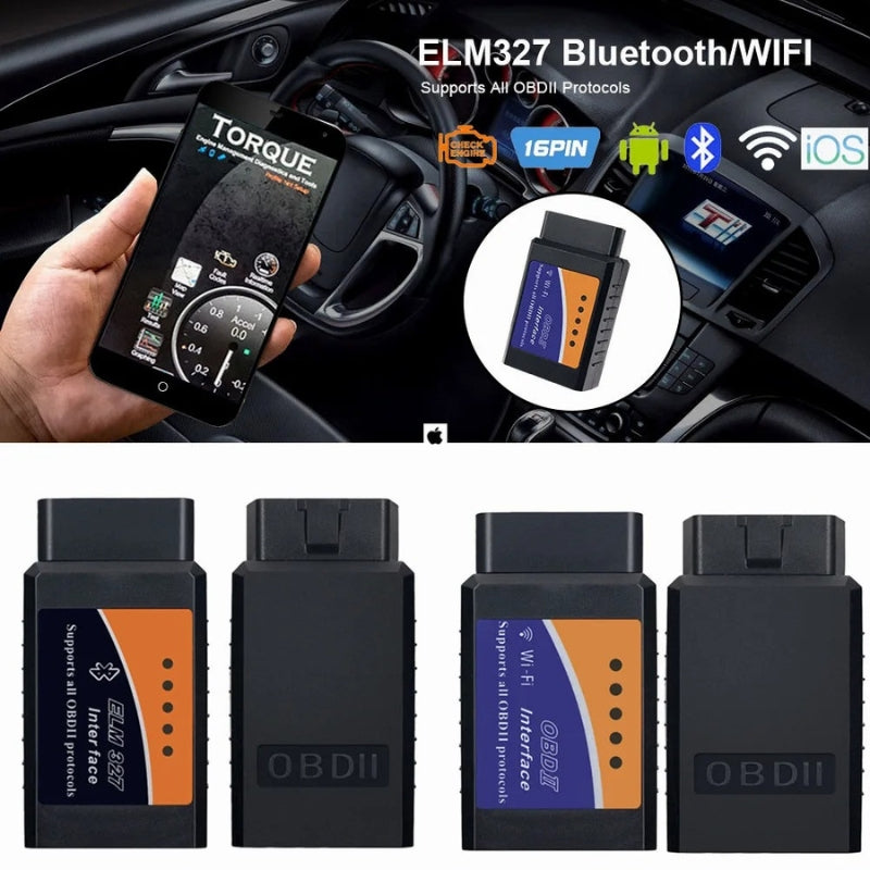 Outils de Diagnostic de Voiture, Scanner V1.5 OBD2, SAE J1850, Bluetooth/wifi, pour Android /ISO 9141 Vgate Icar2, Lecteur de Code
