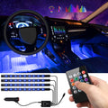 إضاءة داخلية للسيارة LED RGB 48 مصباح - مزامنة موسيقية - Éclairage Intérieur Voiture LED RGB 48 LED - Synchronisation Musique