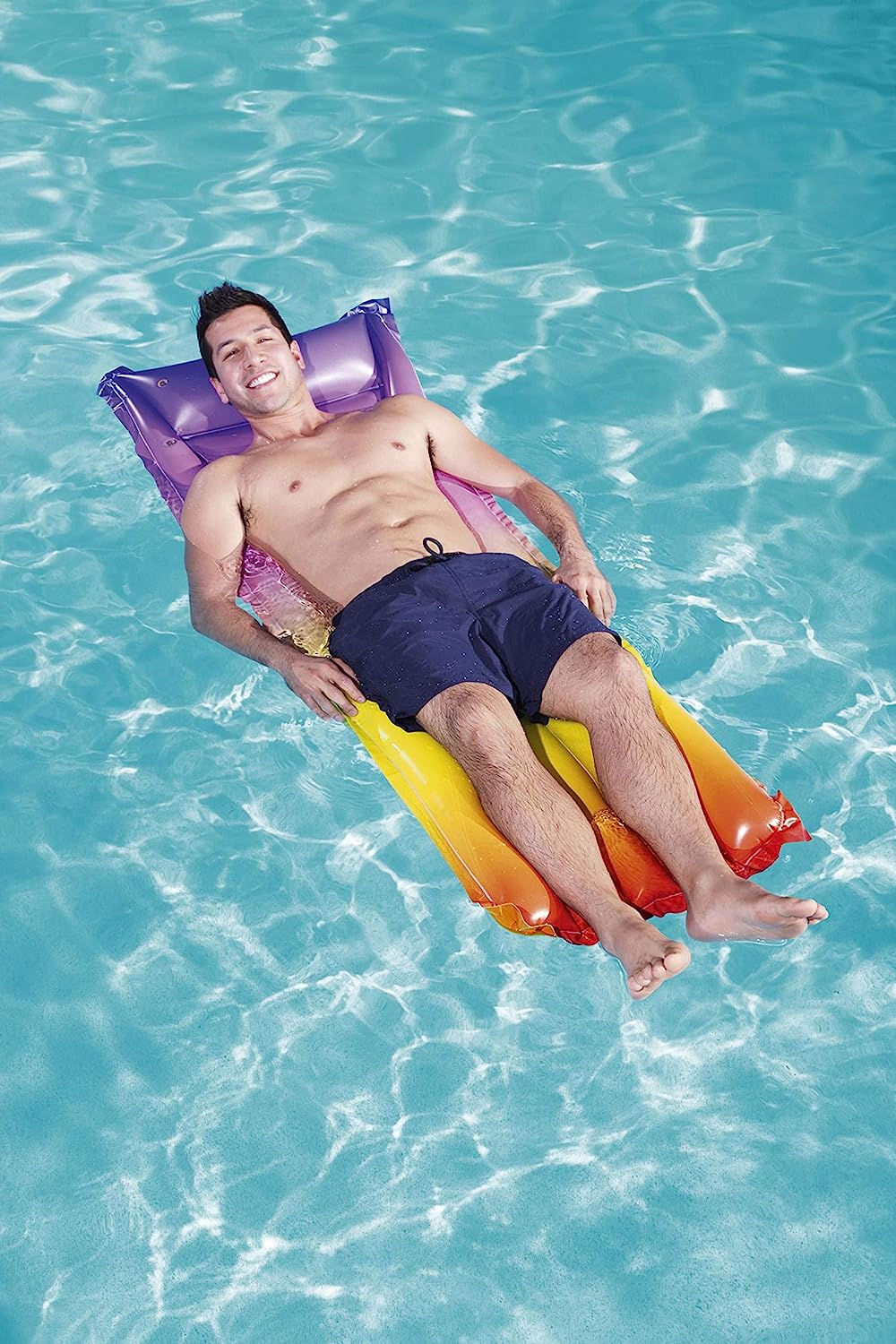 مرتبة هوائية قوس قزح Bestway 44041 - 183x69 سم | Quickdz Shop - Matelas Gonflable Arc-en-ciel Bestway 44041 - 183x69 cm | Quickdz Shop