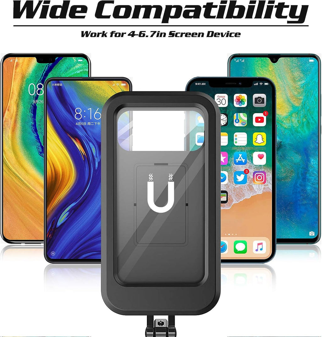 حامل هاتف Quickdz Shop مقاوم للماء للدراجات النارية والهوائية، دوران 360° - Support Téléphone Étanche Quickdz Shop Vélo Moto 360° Réglable