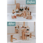 بكج منظم مكياج دوار 360° + طقم فرش مكياج زويفا 15 قطعة - Pack Organisateur Maquillage Rotatif 360° + Trousse 15 Pinceaux Zoeva Pro