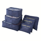 طقم 6 قطع حقائب تنظيم وتخزين السفر أوكسفورد - Ensemble 6 Sacs de Rangement Voyage Cube Organisateur Oxford