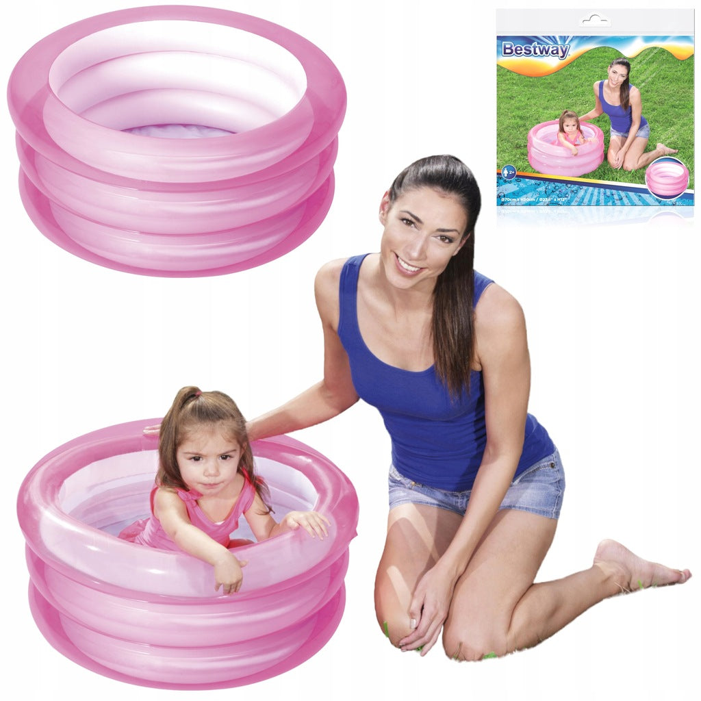 مسبح أطفال قابل للنفخ دائري Bestway 70x30 سم #51033 - Piscine Gonflable Ronde Enfants Bestway 70x30cm #51033