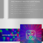 Montre Disco Ball Lumineuse avec ventouse rechargeable - ساعة كرة ديسكو مضيئة قابلة لإعادة الشحن