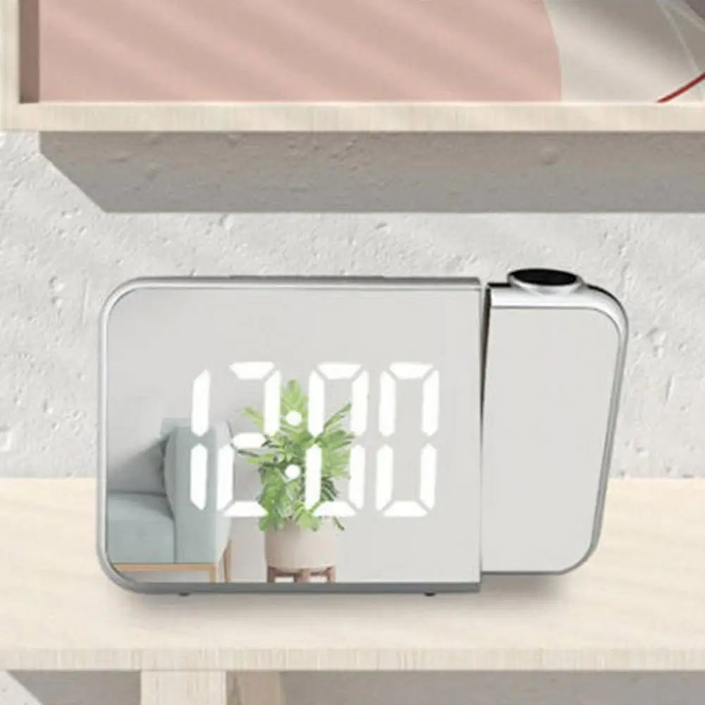 منبه رقمي ذكي Quickdz Shop مع بروجيكتور 180°، عرض حرارة، USB وغفوة DS-8590L - Réveil Numérique Intelligent Quickdz Shop avec Projecteur 180°, Température, USB & Snooze DS-8590L