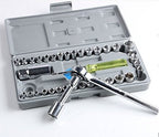 طقم مفاتيح شدات 40 قطعة 1/4 و 3/8 بوصة Aiwa - Caisse 40 Clés à Douilles Mixtes 1/4″ et 3/8″ Aiwa
