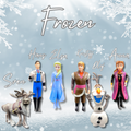 مجموعة شخصيات فروزن 6 قطع - إلسا، آنا، أولاف - Ensemble Figurines La Reine des Neiges 6 Personnages - Elsa, Anna, Olaf